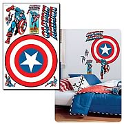 Captain America Vintage Shield Peel & Stick Giant Wall Decal